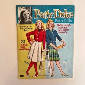 Vintage Whitman 1964 Patty Duke Paper Dolls with clothing